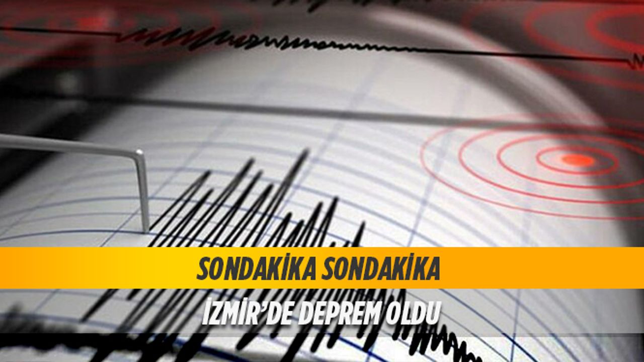 İzmir'de 5,1 büyüklüğünde deprem