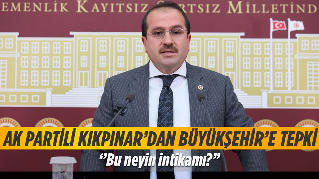 AK Partili Kırkpınar'dan Büyükşehir'e 'Bu neyin intikamı?'