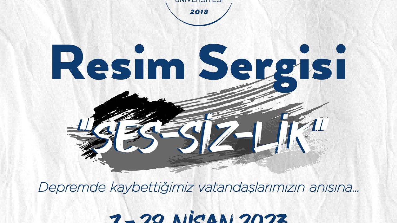 İzmir Tınaztepe Üniversitesinden “SES-SİZ-LİK” resim sergisi