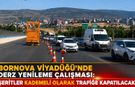 BORNOVA VİYADÜĞÜ’NDE DERZ YENİLEME ÇALIŞMASI: ŞERİTLER KADEMELİ OLARAK TRAFİĞE KAPATILACAK