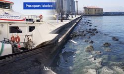 İzmir’de deniz çekildi, vapur iskeleye yanaşamıyor