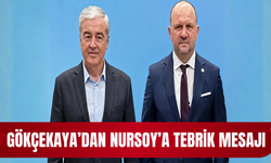 GÖKÇEKAYA’DAN NURSOY’A TEBRİK MESAJI