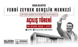 Konak’ta Ferdi Zeyrek Gençlik Merkezi açılıyor: Kurdeleyi Özgür Özel kesecek