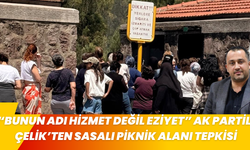 “BUNUN ADI HİZMET DEĞİL EZİYET” AK PARTİLİ ÇELİK’TEN SASALI PİKNİK ALANI TEPKİSİ