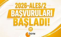 Dikkat: 2026-ALES/2 Başvuruları Başladı!