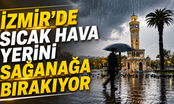 İzmir’de Sıcak Hava Yerini Sağanağa Bırakıyor
