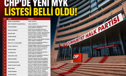 CHP’DE YENİ MYK LİSTESİ BELLİ OLDU