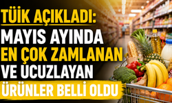 TÜİK AÇIKLADI: MAYIS AYINDA EN ÇOK ZAMLANAN VE UCUZLAYAN ÜRÜNLER BELLİ OLDU