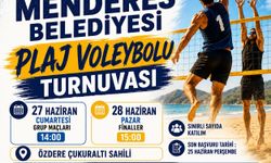 Menderes Sahillerinde Plaj Voleybolu Zamanı