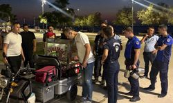 Karantina Parkı’nda izinsiz seyyar satışa ortak denetim