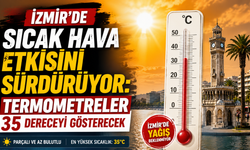 İzmir’de Sıcak Hava Etkisini Sürdürüyor: Termometreler 35 Dereceyi Gösterecek