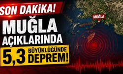 Muğla açıklarında 5,3 büyüklüğünde deprem