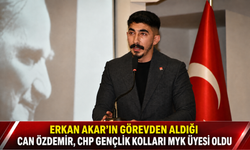 ERKAN AKAR’IN GÖREVDEN ALDIĞI CAN ÖZDEMİR, CHP GENÇLİK KOLLARI MYK ÜYESİ OLDU