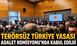 Terörsüz Türkiye yasası Adalet Komisyonu'nda kabul edildi.