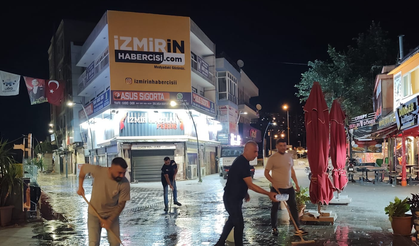 Çiğli’de Bayram Temizliği Gece Yarısına Kadar Sürdü