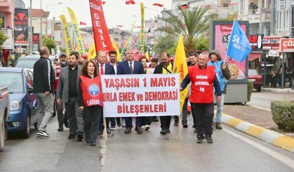 Urla’da 1 Mayıs Mesajı: “Adalet Olmadan Huzur Olmaz”