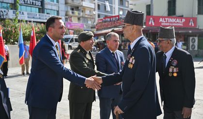 Bornova'da 19 Eylül Gaziler Günü törenle kutlandı