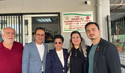 CHP KARŞIYAKA’DAN MUHTARLARA ANLAMLI ZİYARET