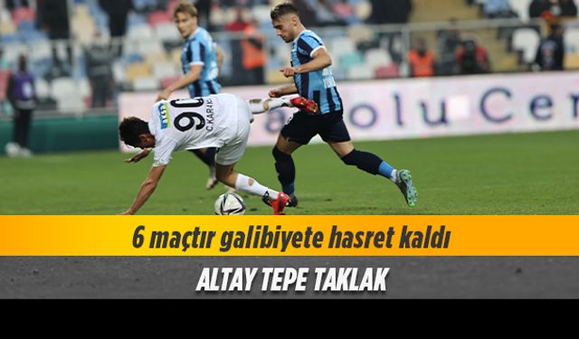 Altay yine mağlup. 6 maçta sadece bir puan topladı