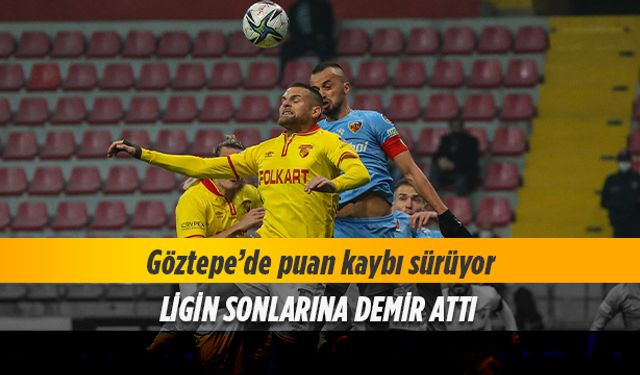 Göztepe’de puan kaybı sürüyor