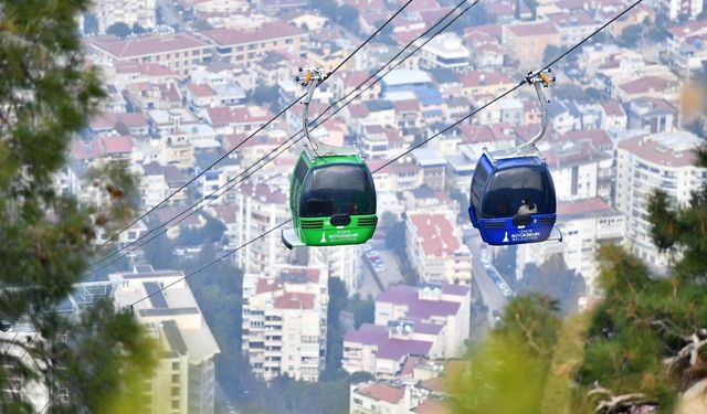 Teleferik Tesisleri minik ziyaretçileri ağırladı