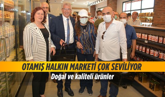 Otamış Halkın Marketi çok seviliyor