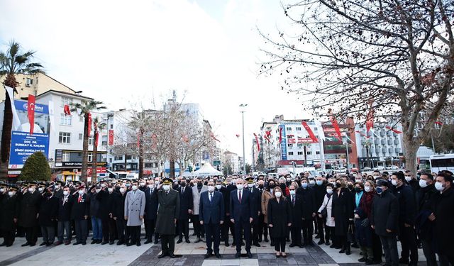 Atatürk'ün Denizli'ye gelişinin 91. yıldönümü anıldı