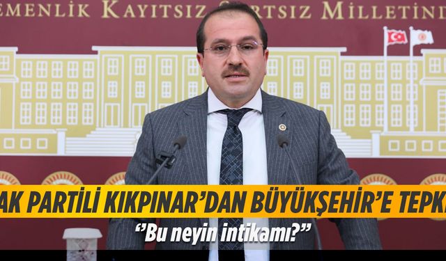 AK Partili Kırkpınar'dan Büyükşehir'e 'Bu neyin intikamı?'