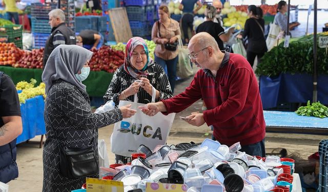 Buca pazarlarında çevre farkındalığı