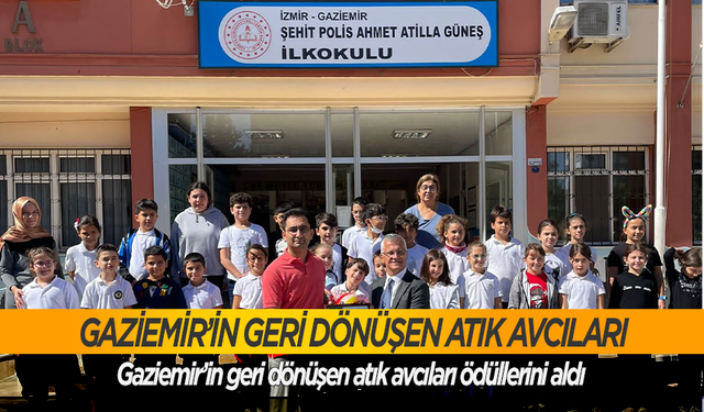 Gaziemir’in geri dönüşen atık avcıları ödüllerini aldı