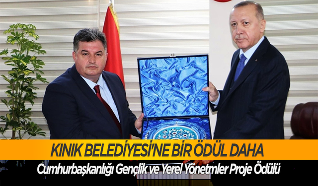 Kınık Belediyesi'ne bir ödül daha