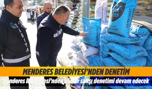 Menderes Belediyesi’nden kömür satışı denetimi