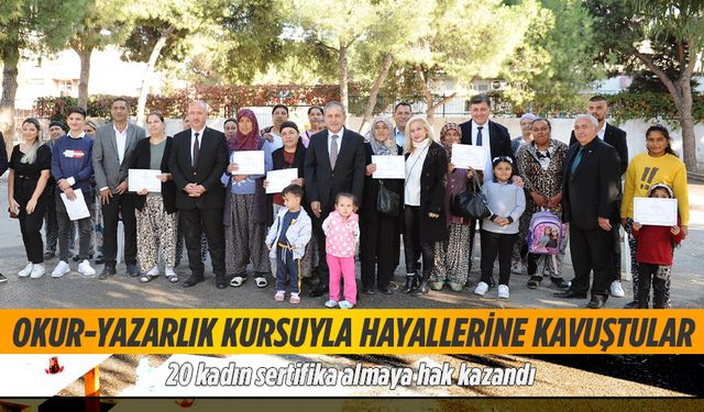 Okur-yazarlık kursuyla hayallerine kavuştular