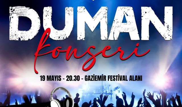 Duman, 19 Mayıs’ta Gaziemir’de sahne alacak