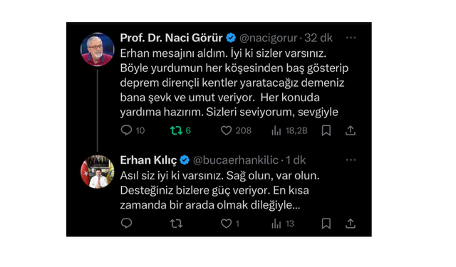 Prof. Görür’den Başkan Erhan Kılıç’a yanıt