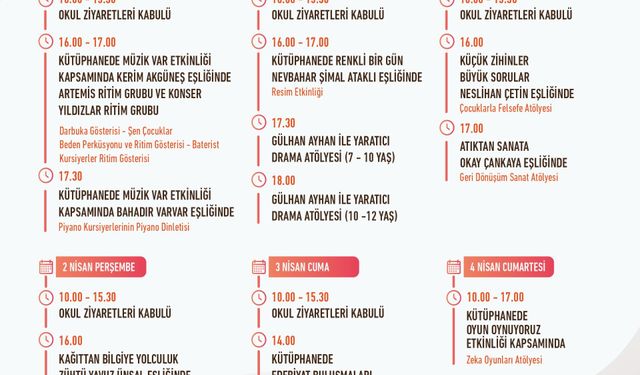 EFES SELÇUK’TA 62. KÜTÜPHANE HAFTASI ETKİNLİKLERLE KUTLANACAK