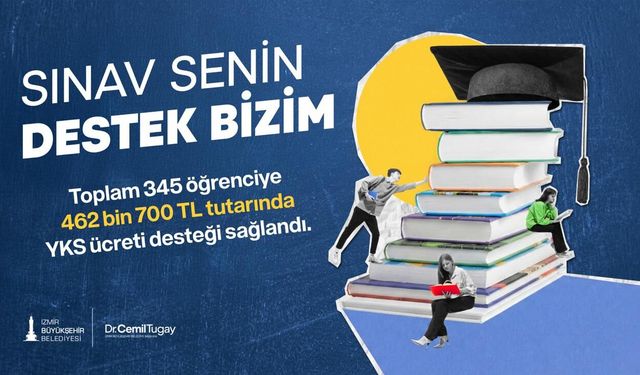 İzmir Büyükşehir Belediyesi’nden YKS ücreti desteği