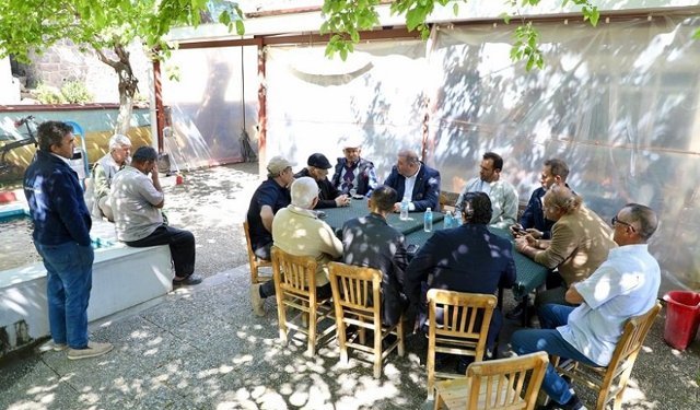 Başkan Çiçek Sahada