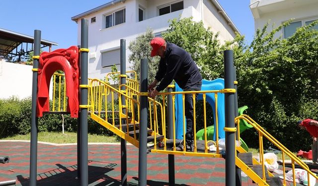 Menderes’te Parklar Yenileniyor