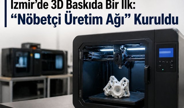 İzmir’de Sağlık Sektörü İçin "Nöbetçi 3D Baskı Üretim" Dönemi