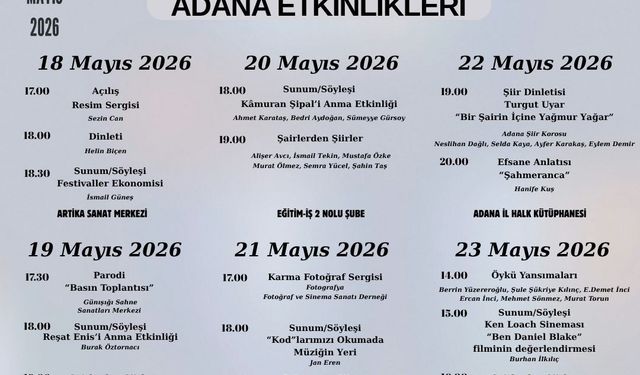 AKDENİZ’İN SANAT NEFESİ ADANA’DA YÜKSELECEK