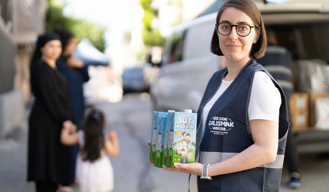 Binlerce çocuğa süt desteği başladı