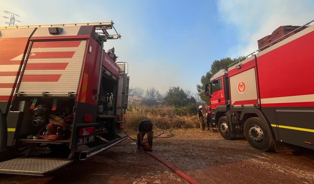 Çandarlı yangını kontrol altına alındı