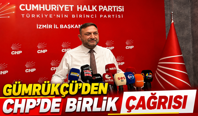 Gümrükçü’den CHP’de Birlik Çağrısı