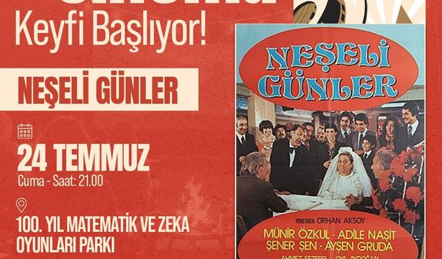 BAYRAKLI’DA AÇIK HAVA SİNEMA GÜNLERİ BAŞLIYOR