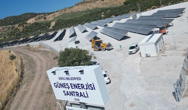 Dikili’nin Güneş Enerjisi Santrali elektrik üretmeye başladı