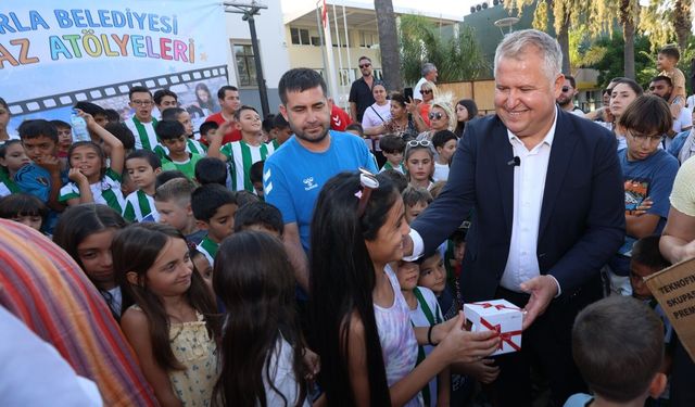 Urla’da çocuklar yaz atölyeleriyle hem eğlendi hem öğrendi