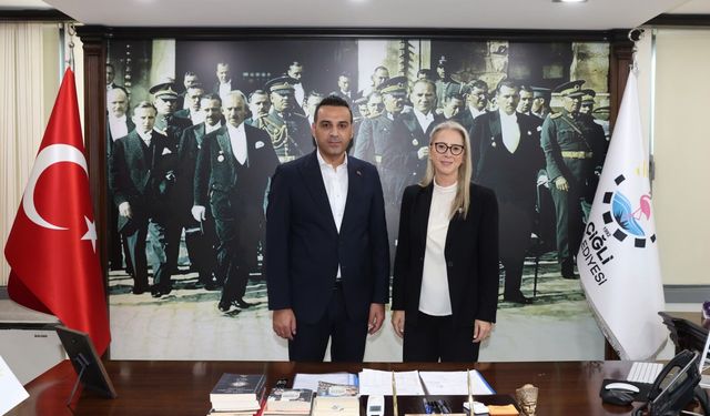 Çankırı, AK Parti’ye katılan Çiğli Belediye Başkanı Yıldız’ı ziyaret etti