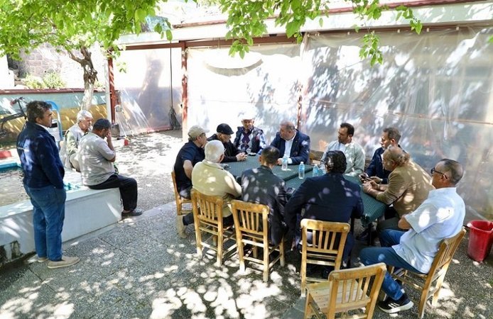 Başkan Çiçek Sahada