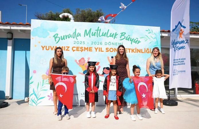 Yuvamız Çeşme’de minikler sertifikalarını aldı